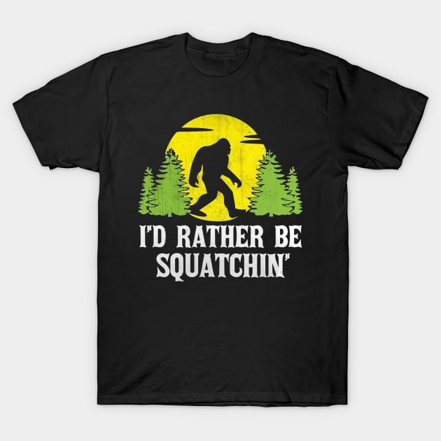 Rather Squatchin T-Shirt by Animal Paper Art